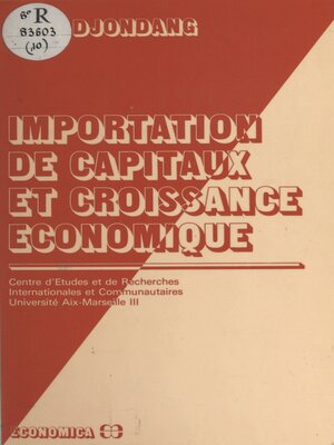 cover image of Importation de capitaux et croissance économique
